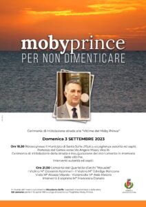 Il 3 settembre la via per le vittime del Moby Prince